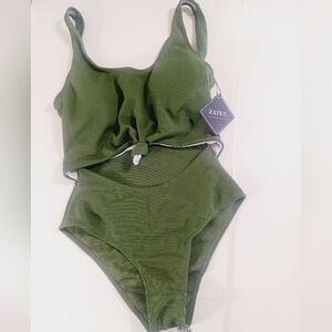 {ZAFUL} Green Swiming Sut Size #  S one piece NWT